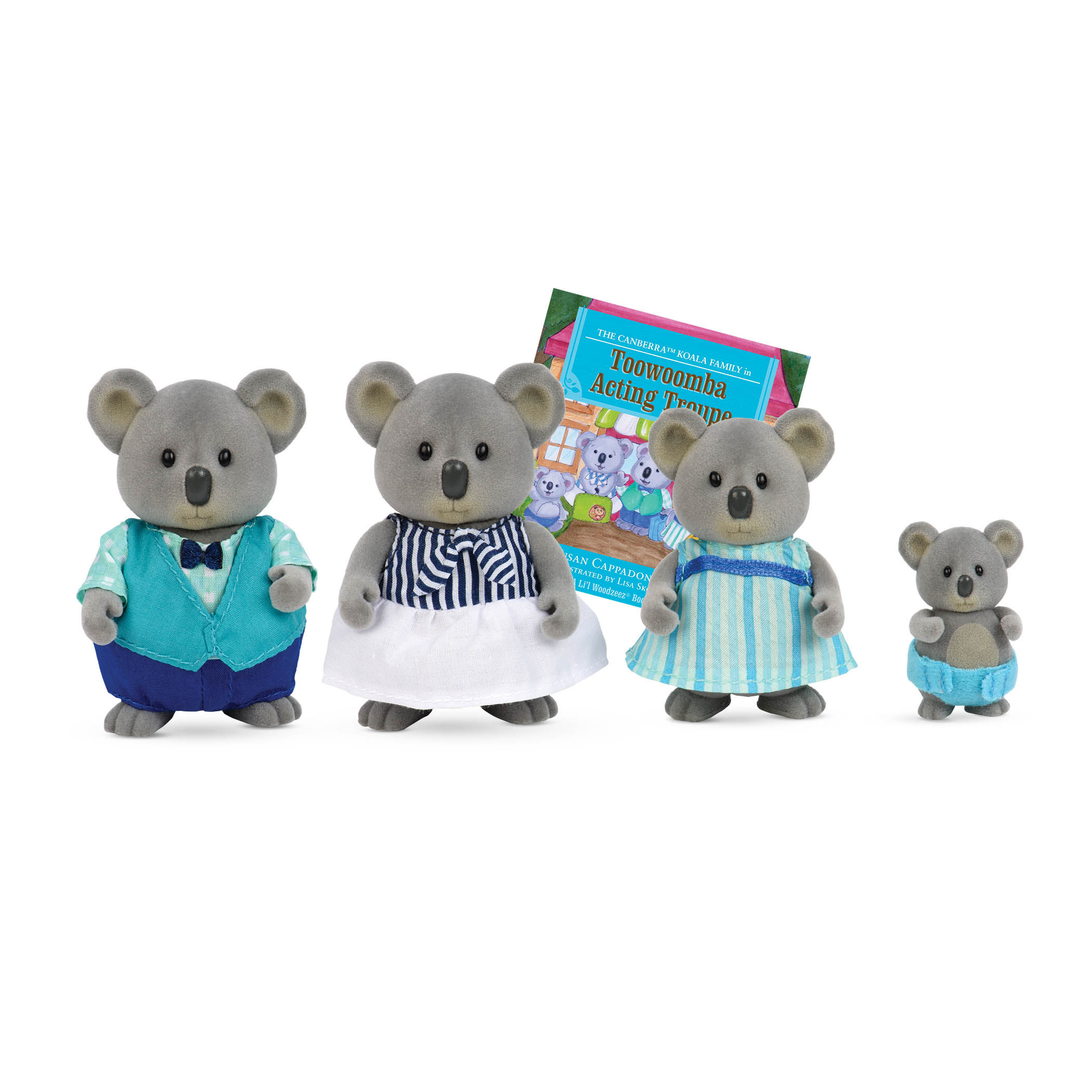 Li`l Woodzeez Набор фигурок - Семья Коал 4ед 6155M